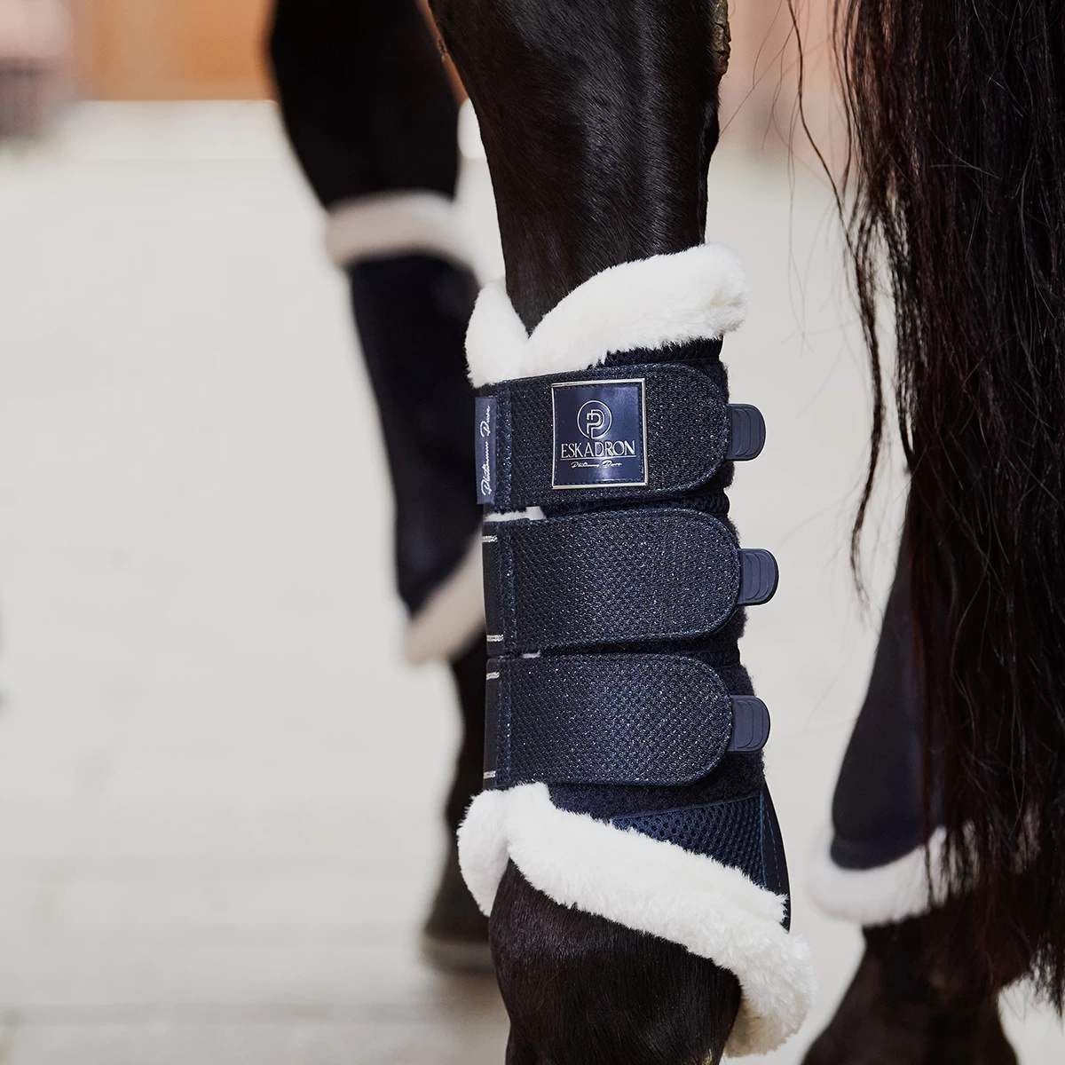 Beenbeschermers Eskadron Platinum Pure Mesh EVO-Wol Blauw - Afbeelding 2