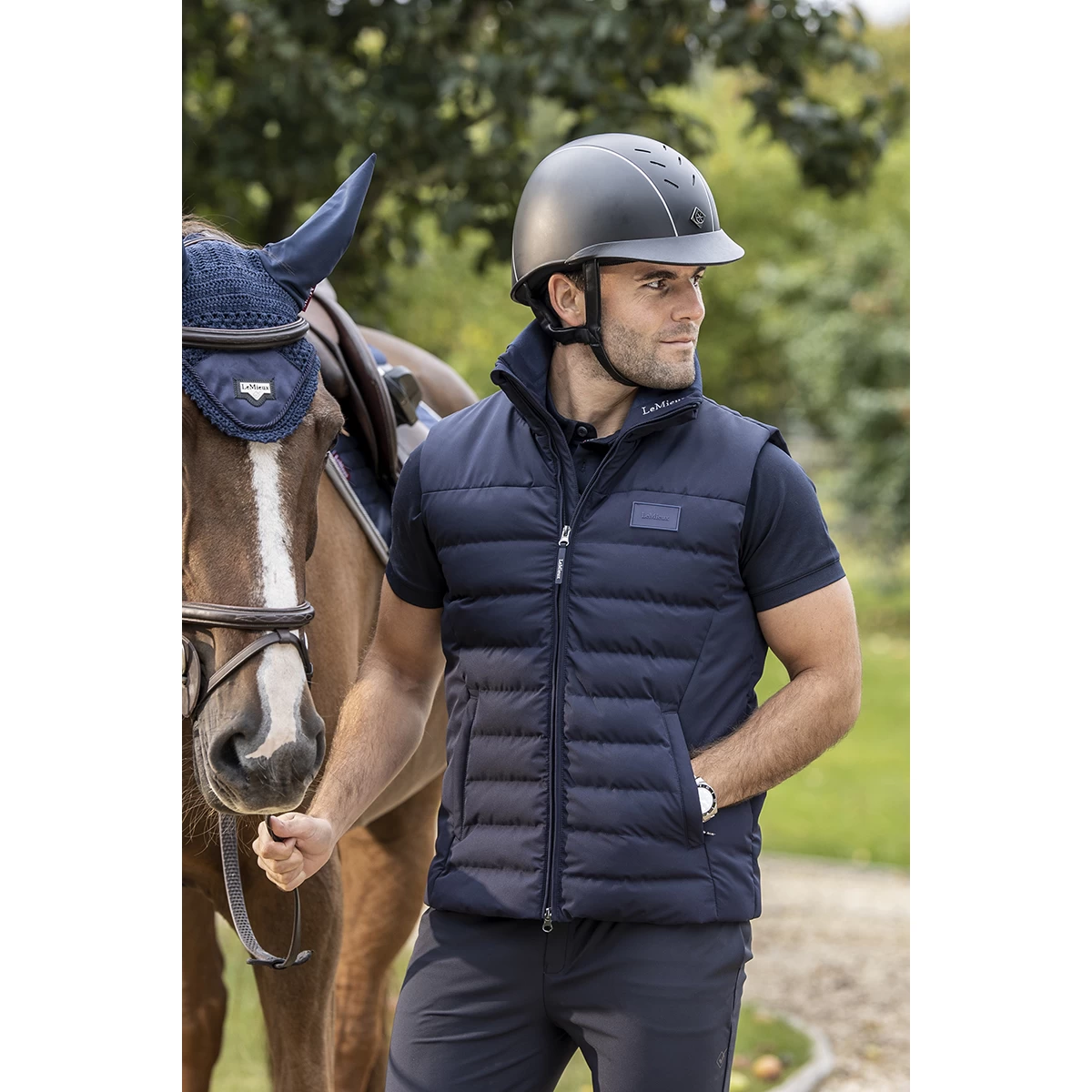 Bodywarmer LeMieux Elite Men Donkerblauw - Afbeelding 6