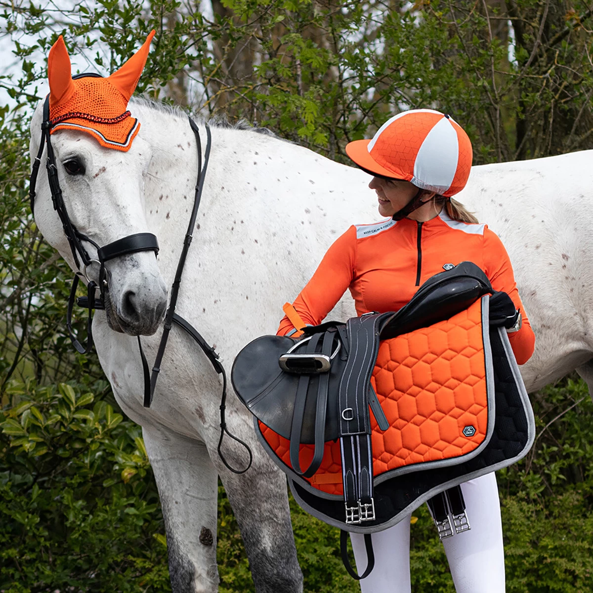 Cap Cover QHP Eldorado Oranje - Afbeelding 2