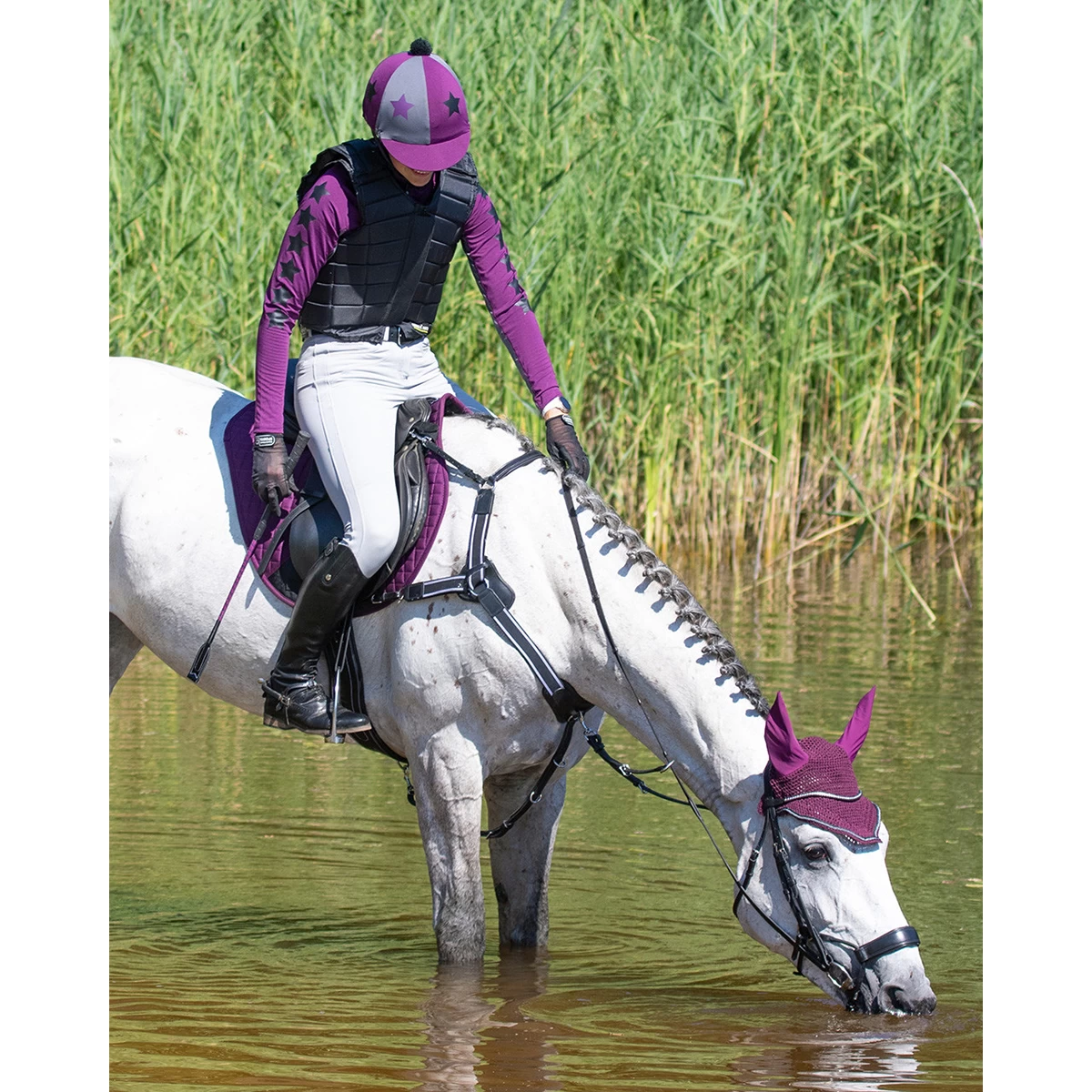 Cap Cover QHP Vegas Donkerroze - Afbeelding 2