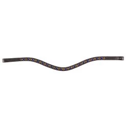 Frontriem Horka Colori Brown Bruin-lichtbruin