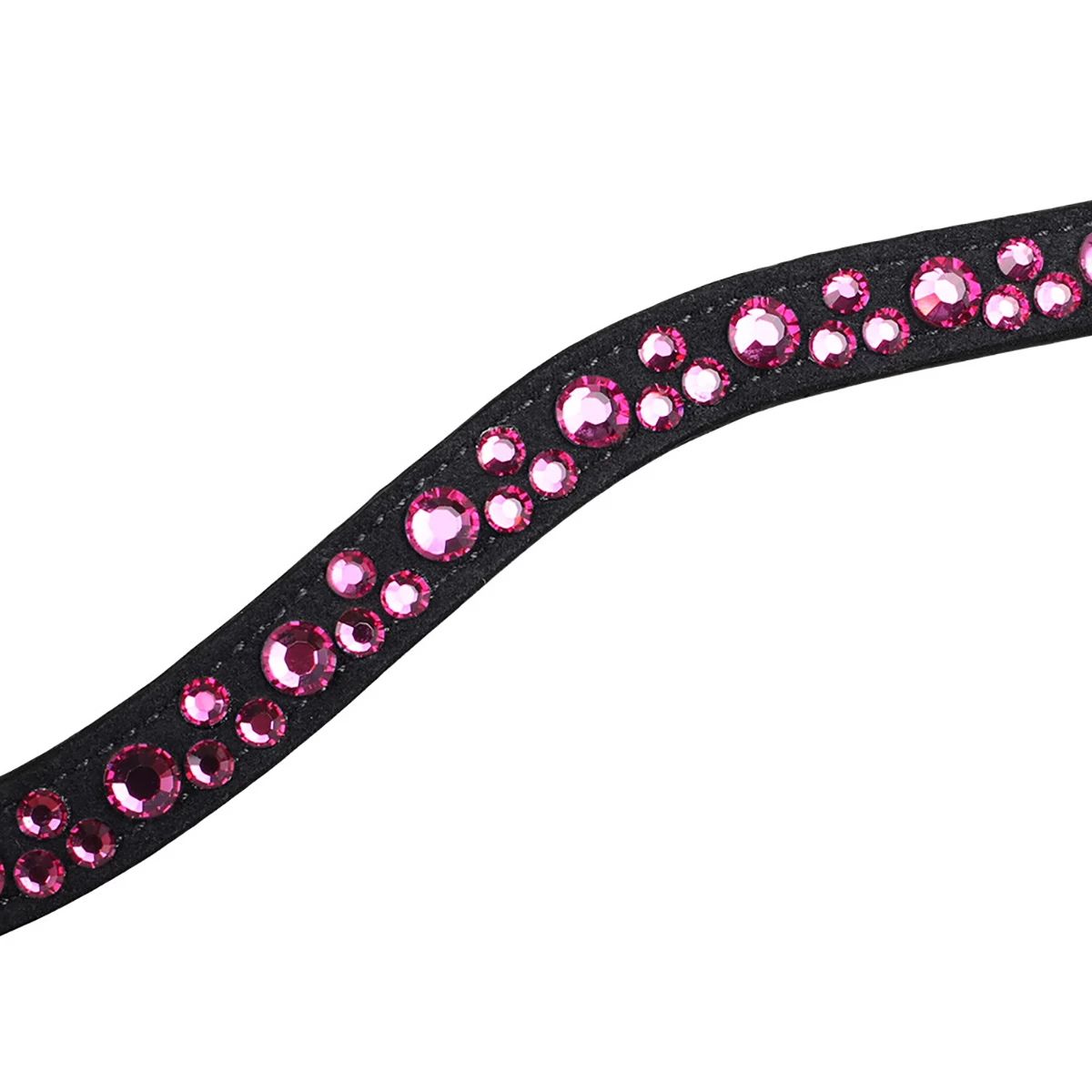 Frontriem QHP Eldorado Zwart-roze - Afbeelding 2