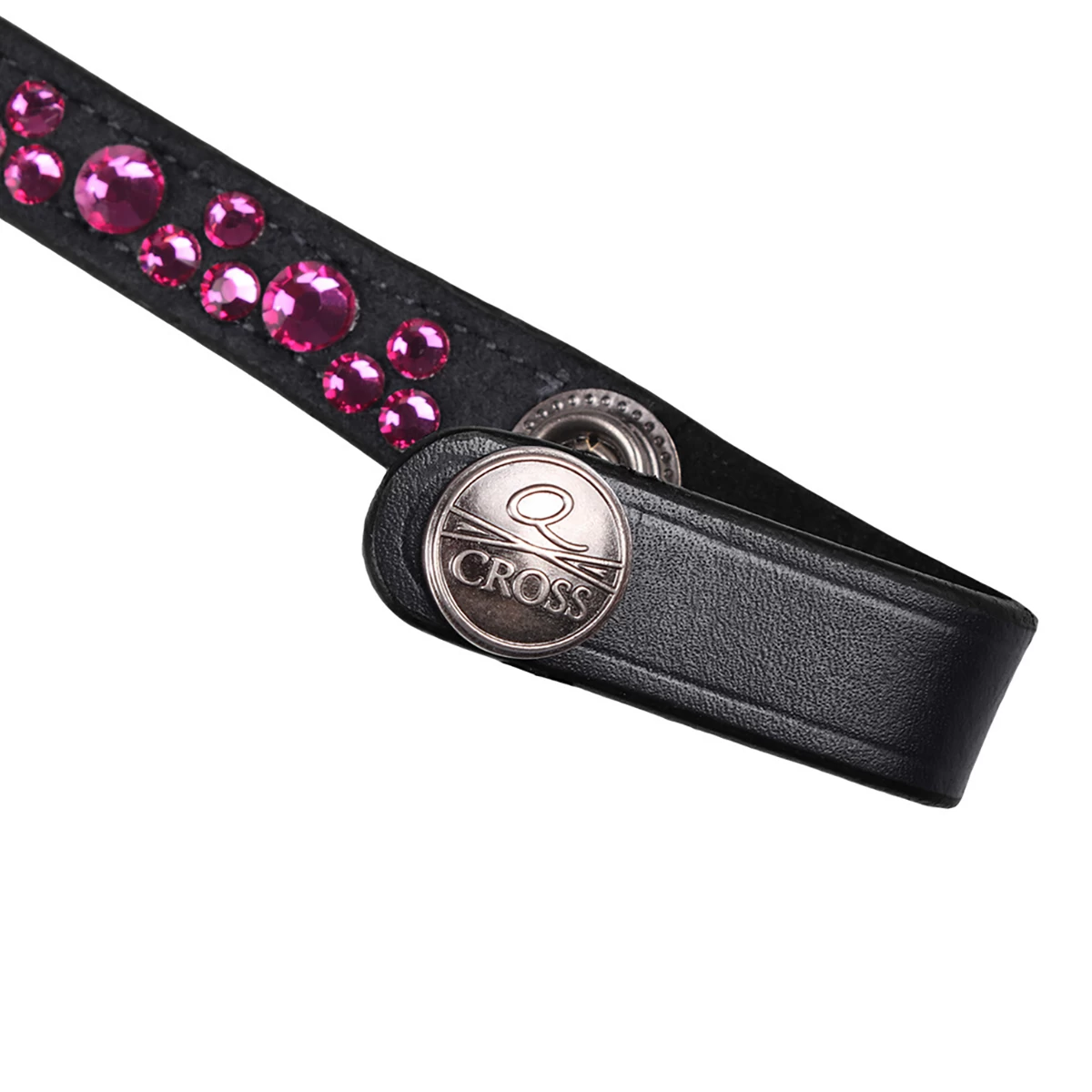 Frontriem QHP Eldorado Zwart-roze - Afbeelding 3