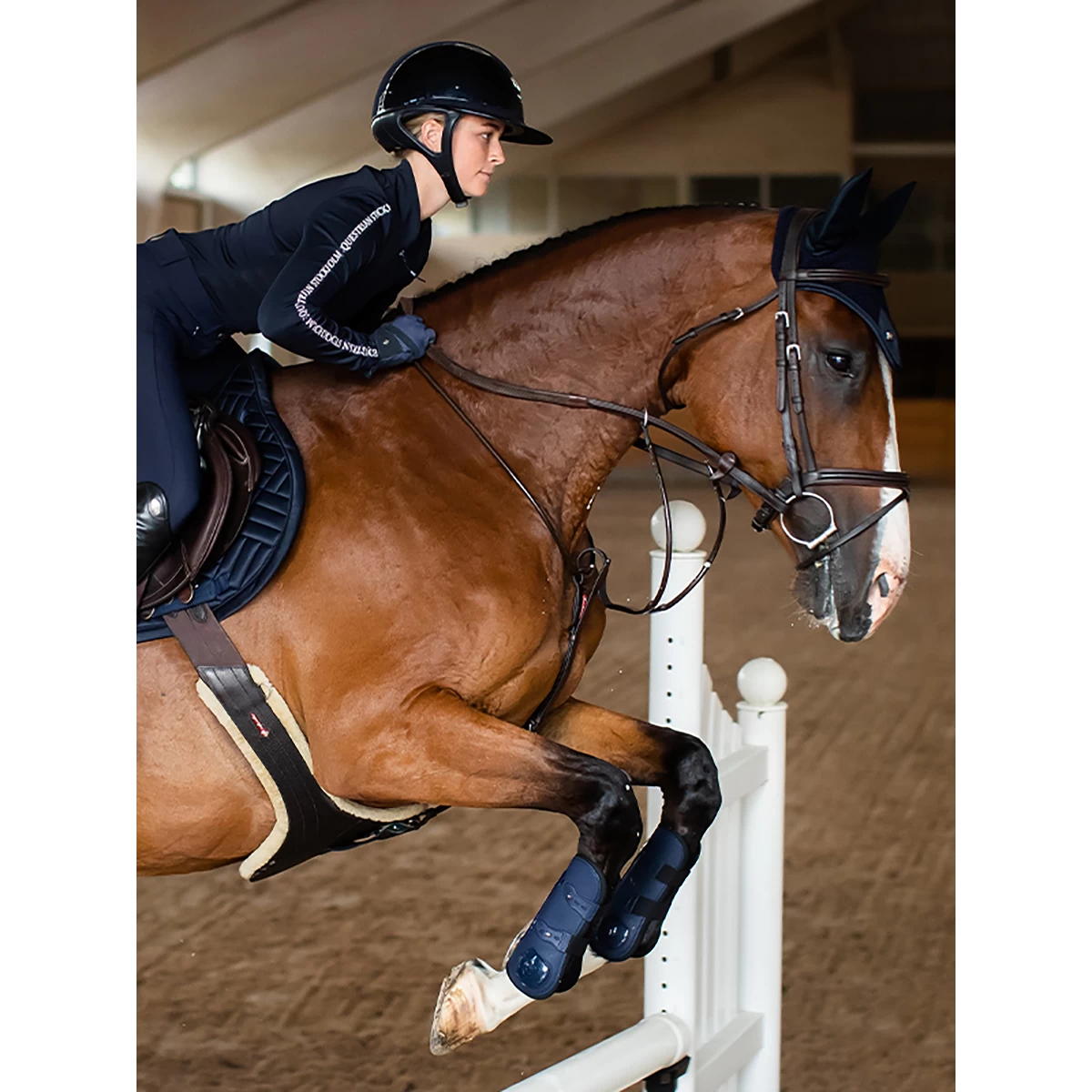 Peesbeschermers Equestrian Stockholm Modern Tech Navy Donkerblauw - Afbeelding 6