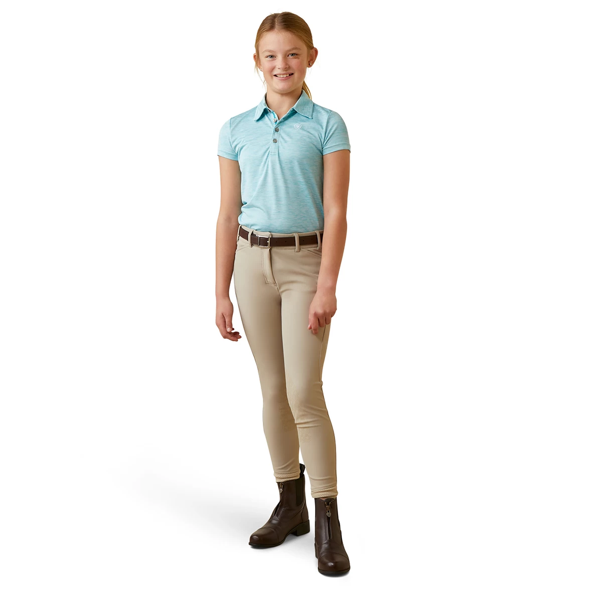 Polo Ariat Laguna Kids Lichtblauw - Afbeelding 3