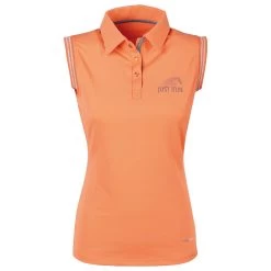 Polo Harry's Horse Just Ride Verano Mouwloos Mouwloos Oranje