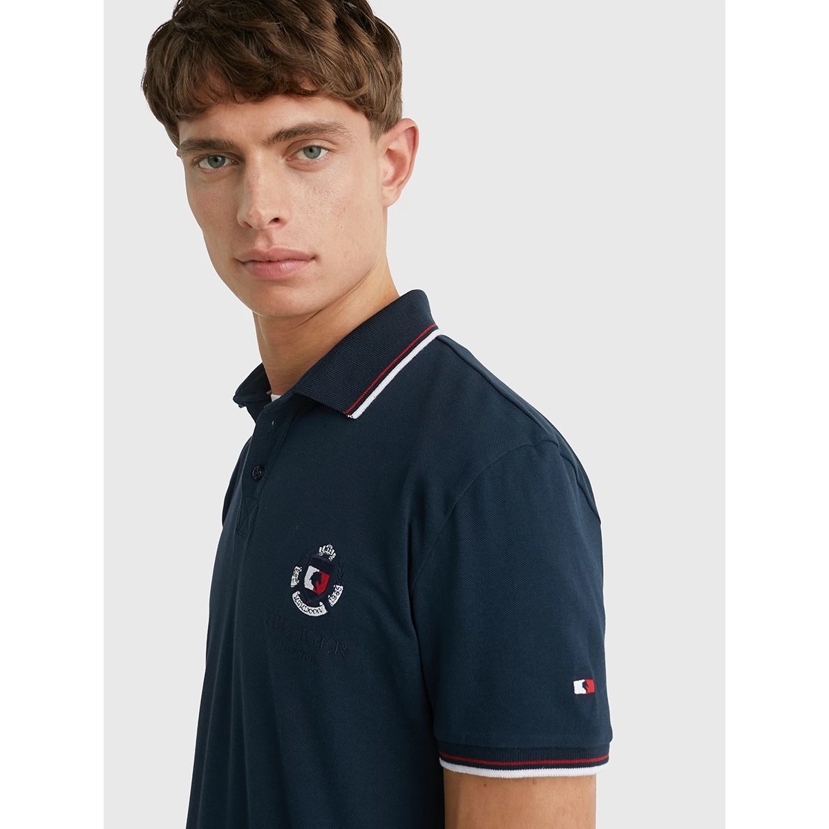 Polo Tommy Hilfiger College Men Donkerblauw - Afbeelding 5