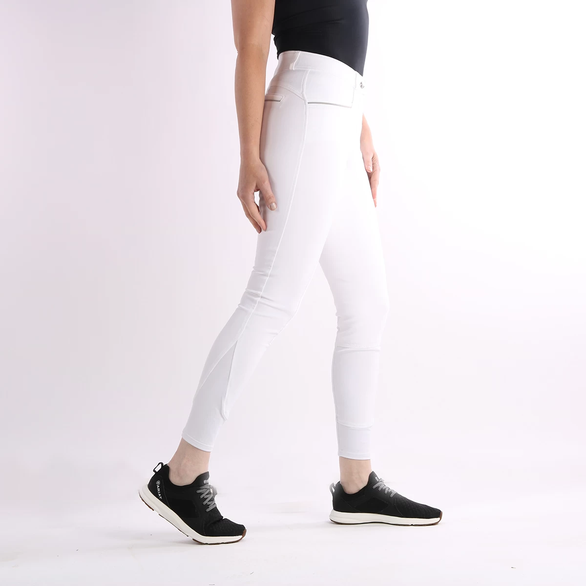 Rijbroek Easy Rider Sera Leer Wit - Afbeelding 3