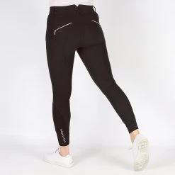 Rijbroek Equithème Kenya Knie Grip Bruin