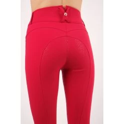 Rijbroek Montar Megan Highwaist Full Grip Rood