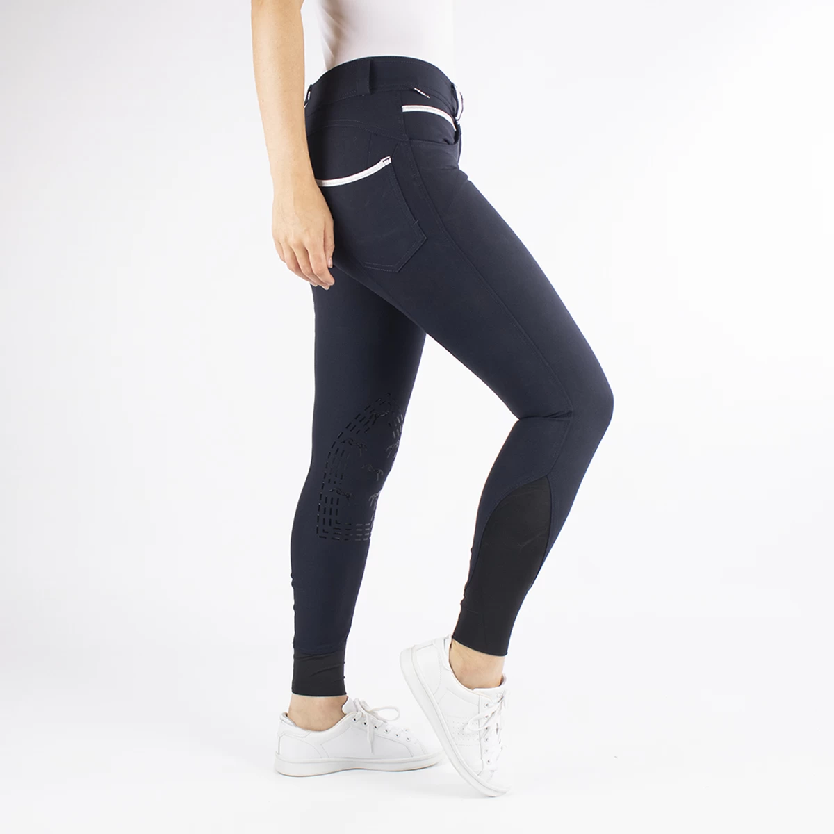 PÉNÉLOPE Rijbroek Pénélope Fun Knie Grip Donkerblauw - Afbeelding 3