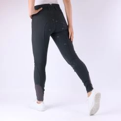 Rijbroek Quur Highwaist QNeva Siliconen Grijs