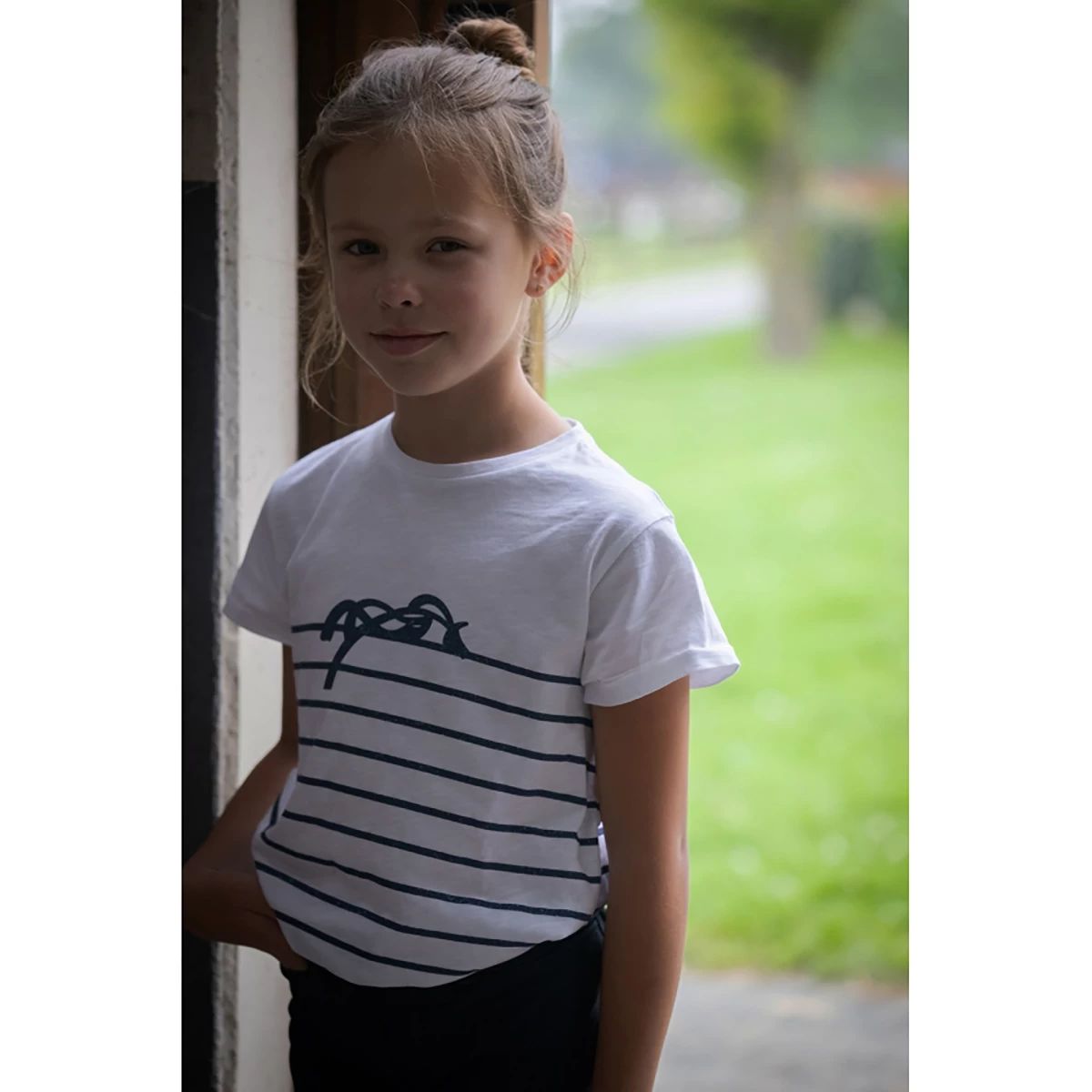PÉNÉLOPE Shirt Pénélope Harlem Kids Wit-grijs - Afbeelding 5