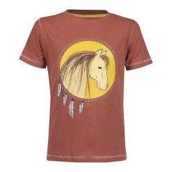 Shirt Red Horse Caliber Kids Bruin