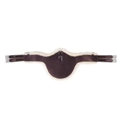 Singel Horka Met Buikflap Bont Bruin-zilver