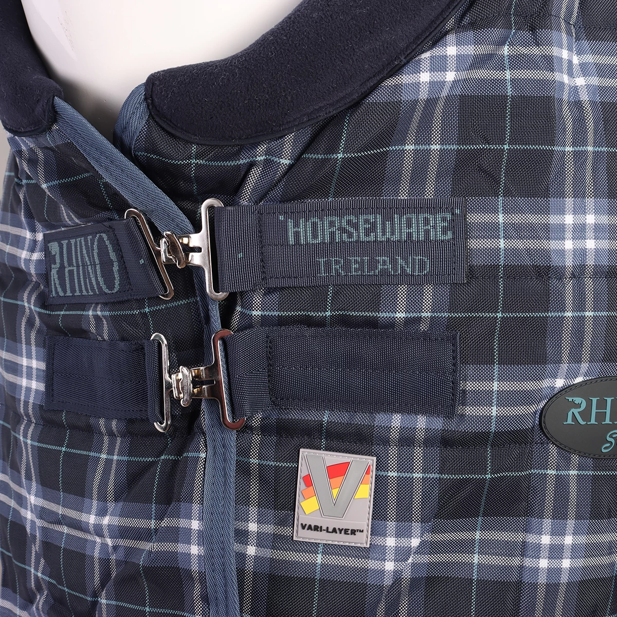 Staldeken Horseware Rhino Original Vari-Layer Medium 250gr Donkerblauw - Afbeelding 2