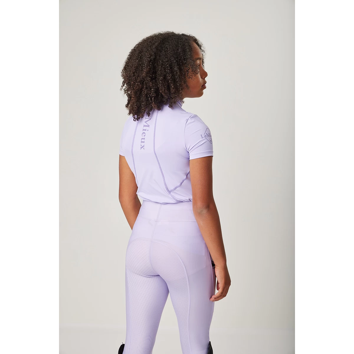 Trainingsshirt LeMieux Base Layer Short Sleeve Kids Lichtpaars - Afbeelding 4