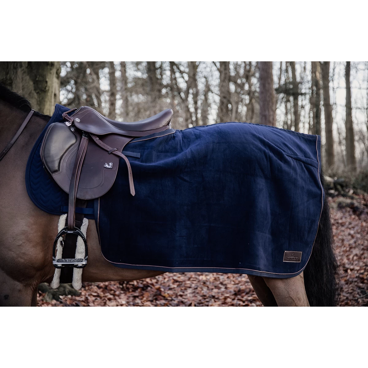 Uitrijdeken Kentucky Vierkant Heavy Donkerblauw - Afbeelding 2