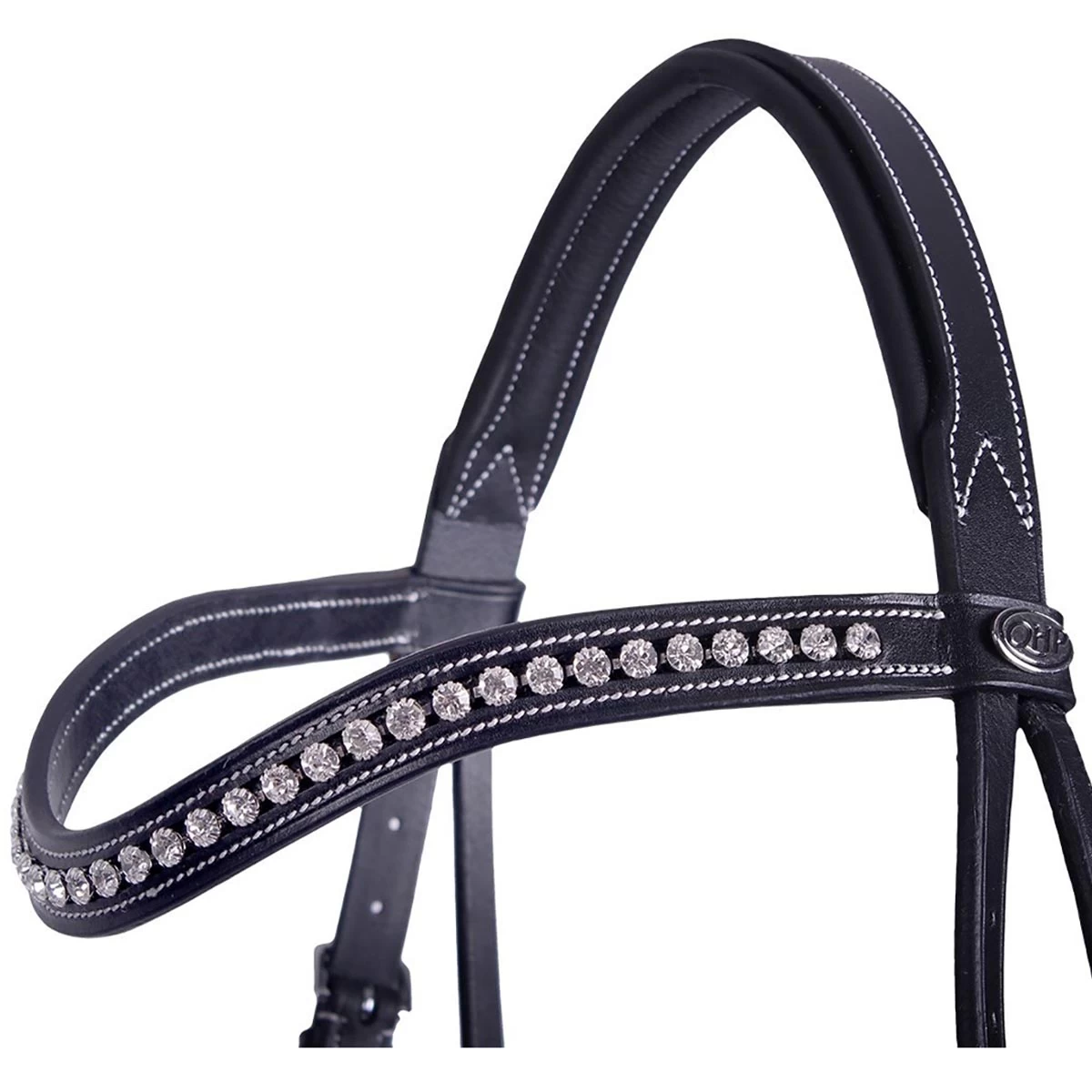 Voorbrenghoofdstel QHP Luxe Zwart - Afbeelding 2