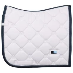 Zadeldek Equestrian Stockholm White Blue Meadow Wit-blauw