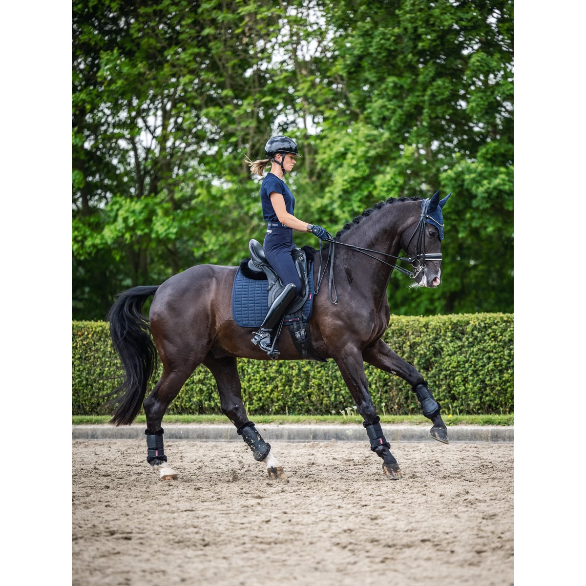 Zadeldek LeMieux Self-Cool Dressage Donkerblauw - Afbeelding 4