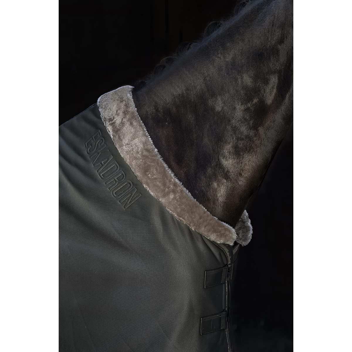 Zweetdeken Eskadron Essence Jersey Faux Fur Donkergroen - Afbeelding 2