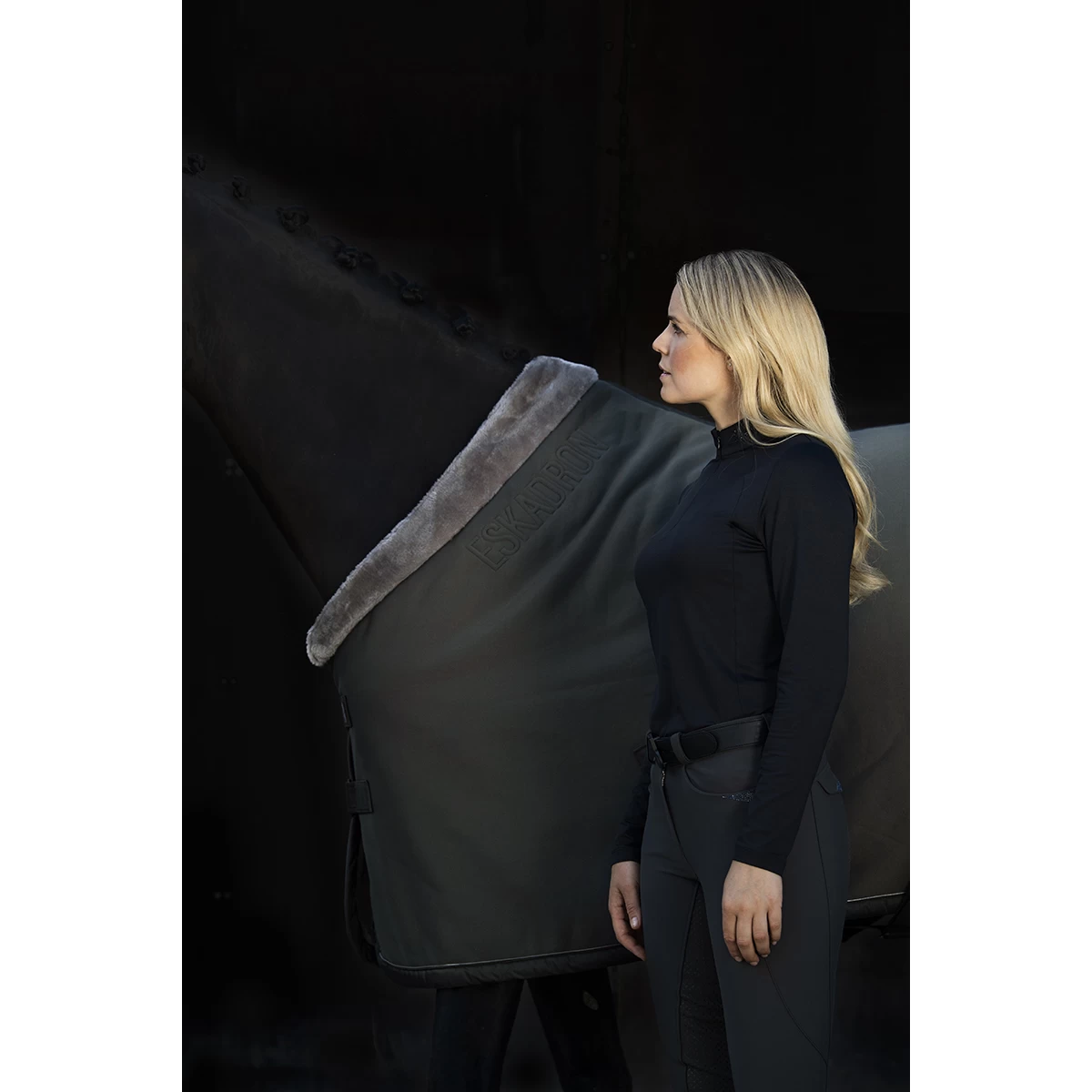 Zweetdeken Eskadron Essence Jersey Faux Fur Donkergroen - Afbeelding 3